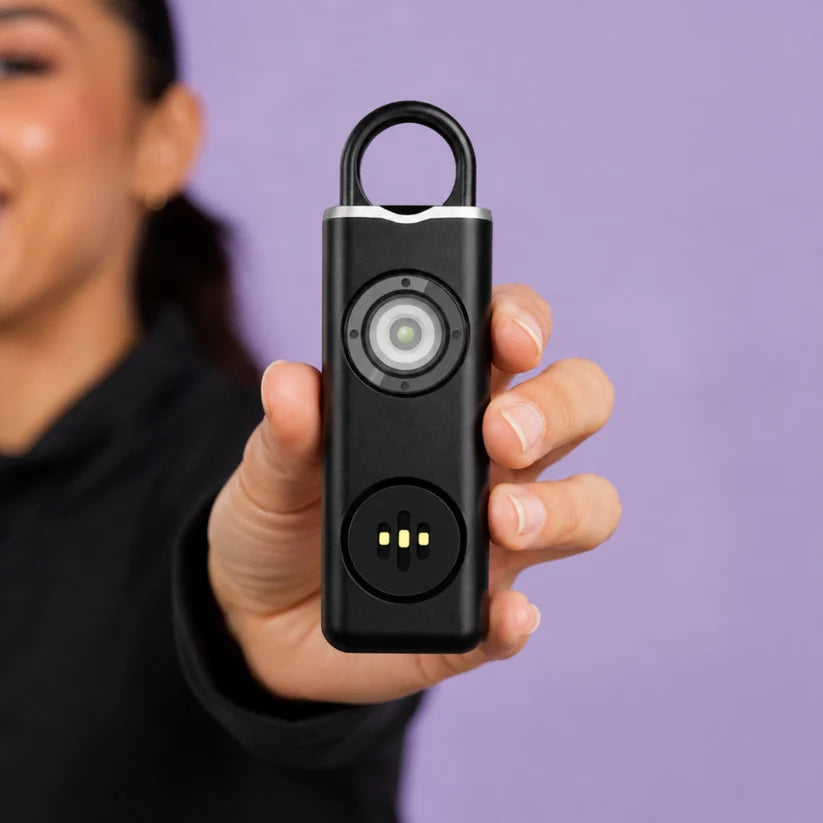 TEBREN™ Personal Safety Alarm — One-Pull 130 dB Keyring Siren & Strobe