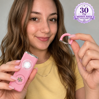 TEBREN™ Personal Safety Alarm — One-Pull 130 dB Keyring Siren & Strobe