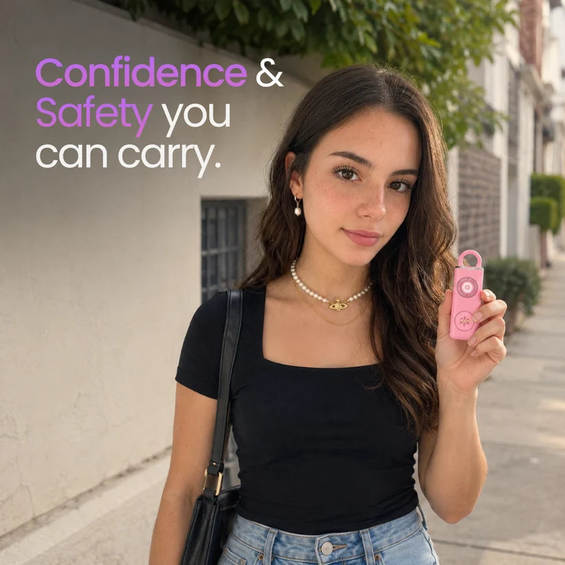 TEBREN™ Personal Safety Alarm — One-Pull 130 dB Keyring Siren & Strobe