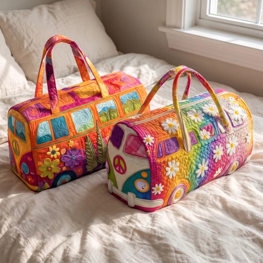 The Camper Van Weekender — Soft-Quilted Travel Bag