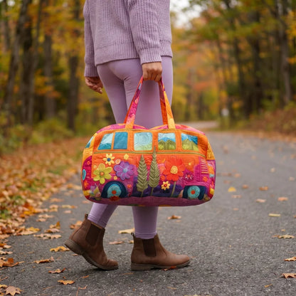 The Camper Van Weekender — Soft-Quilted Travel Bag